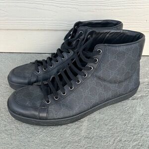Gucci Brooklyn GG Logo High Top Sneakers